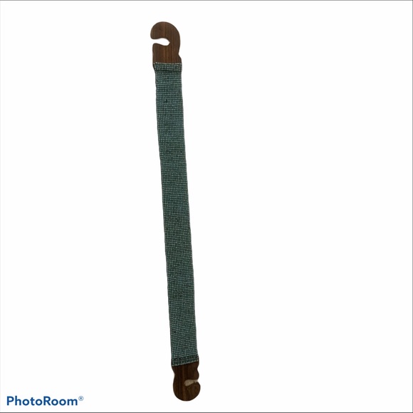 Anthropologie Turquoise Beaded Elastics Belt - Picture 3 of 5